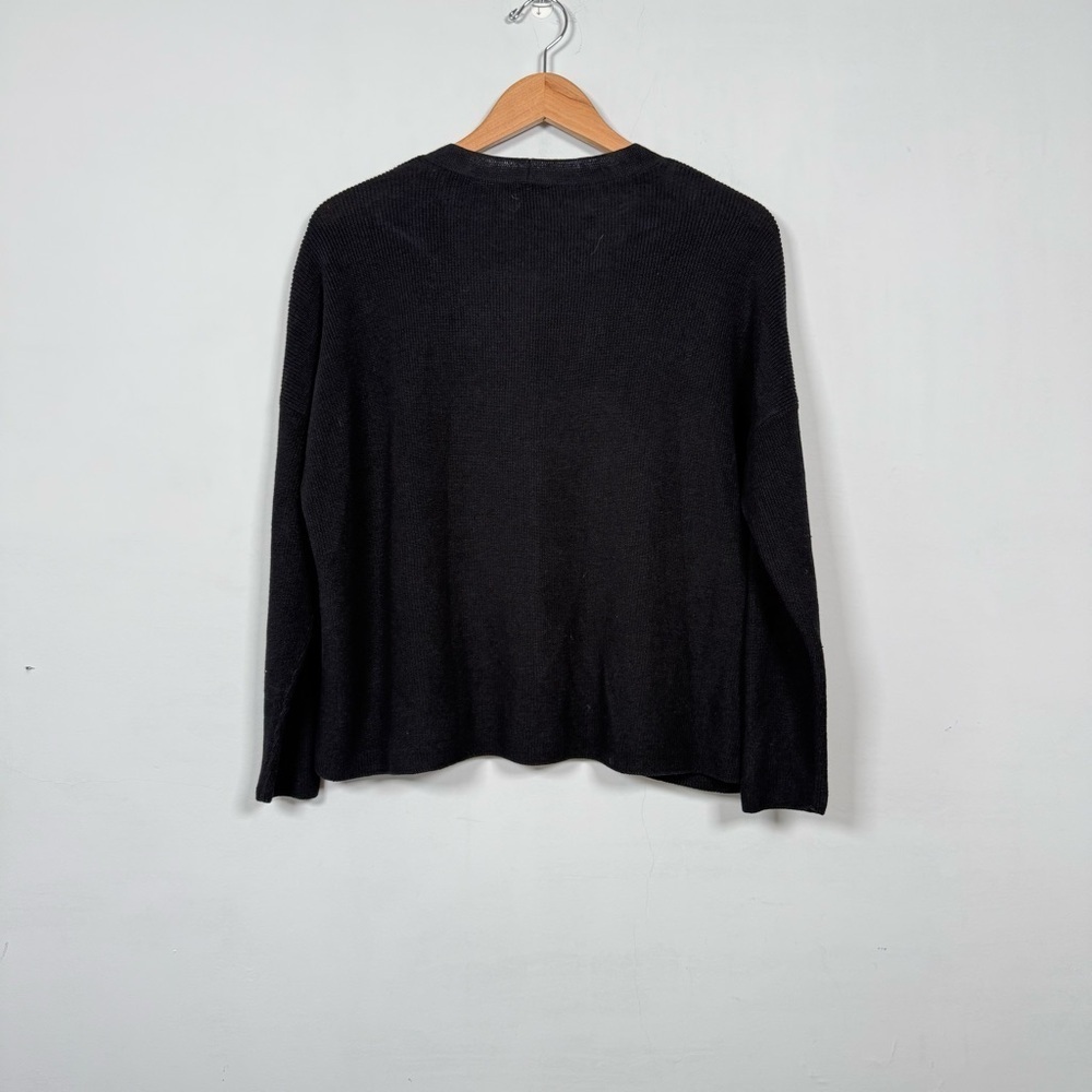 Eileen Fisher Black Button-Up Cardigan, Great Condition! - Picture 4 of 5